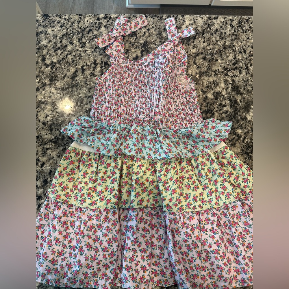 Andy & Evan Floral Smocked Dress